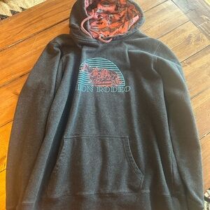 Hooey Black and Pink Graphic Hoodie